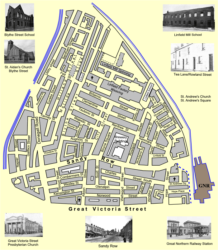 Sandy Row, Belfast - 1904